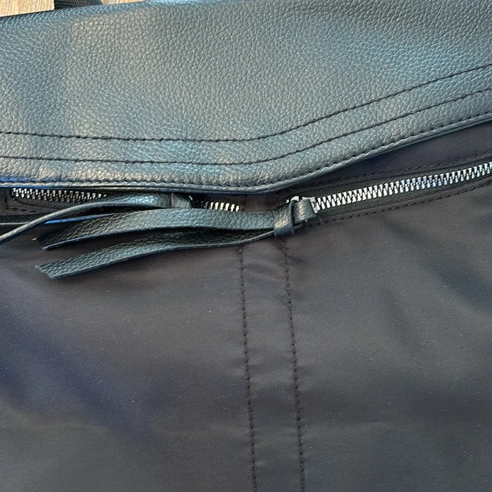 Botkier Black Mini Backpact Nylon and Faux Leather